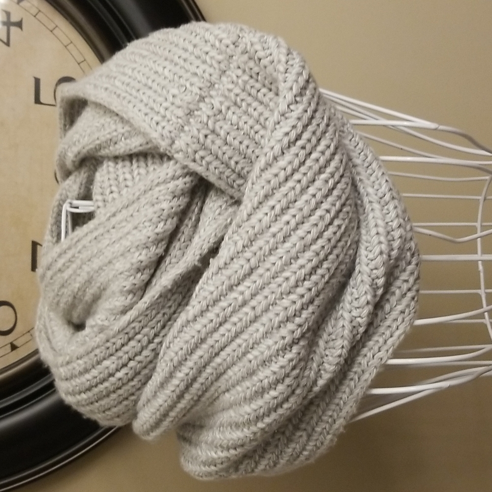 J. Crew grey infinity scarf
